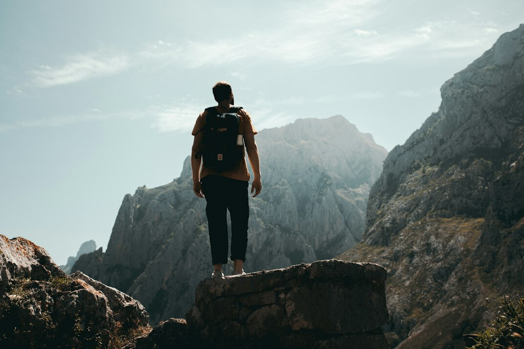 person on path of self discovery