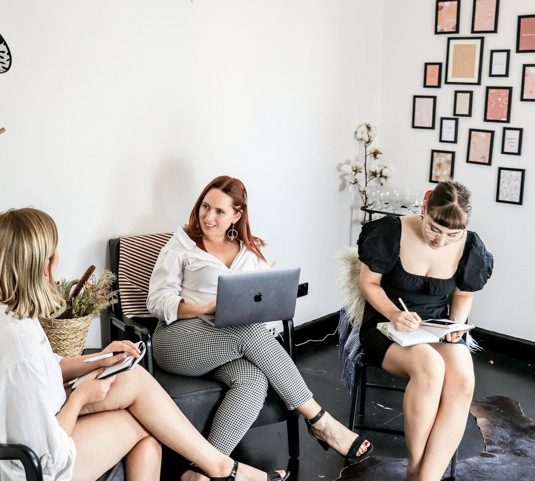 woman leading team workshop