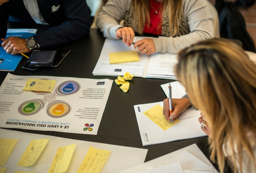 group discussion in workshop